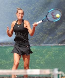 Tennis WTO WIESBADEN TENNIS OPEN 01 05 2019 Rus Arantxa NED wins against Halbauer Elizabeth USA in a thrilling match Paul Kufahl rscp photo net