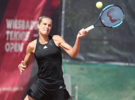 Tennis WTO WIESBADEN TENNIS OPEN 01 05 2019 Rus Arantxa NED wins against Halbauer Elizabeth USA in a thrilling match Paul Kufahl rscp photo net