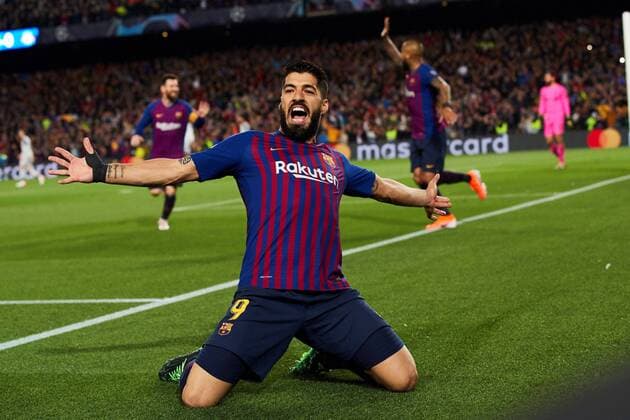 Sport Bilder des Tages FC Barcelona Barca s Luis Suarez jubilates a goal during the UEFA Champions League first leg semifinal match between FC Barcelona and Liverpool in Barcelona, Catalonia, Spain, 01 May 2019. Barcelona - Liverpool !ACHTUNG: NUR REDAKTIONELLE NUTZUNG!  Copyright: xAlejandroxGarciax GRAF1639 20190501-636923442593579752