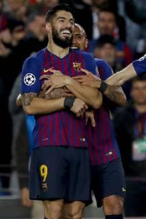 Futbol, Barceona vs Liverpool El jugador del Barcelona Arturo Vidal celebra en el estadio Camp Nou de Barcelona, Espana. 1 05 2019 Ferran ZuerasPhotosport Barceona vs Liverpool Champions League 2018 