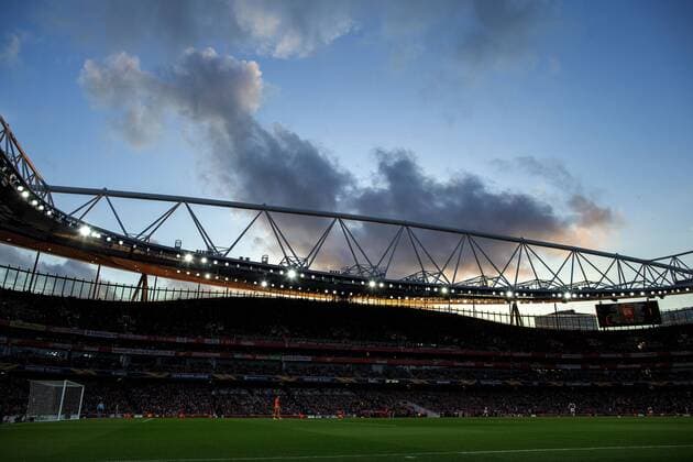 2nd May 2019, Emirates Stadium, London, England; UEFA Europa League football, semi-final 1st leg; Arsenal versus Valencia; General view of the Emirates Stadium during the match  ActionPlus12129684 ShaunxBrooks