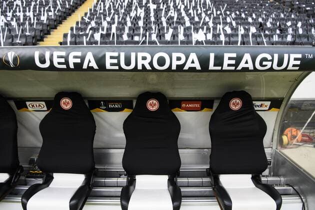 02 05 2019 xkvx Football UEFA Europa League Eintracht Frankfurt Chelsea London emspor v l Stadium Interior Commerzbank Arena Interior DFL DFB REGULATIONS PROHIBIT ANY USE OF PHOTOGRAPHS as IMAGE SEQUENCES and or QUASI VIDEO Frankfurt am Main