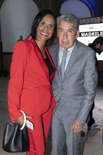May 3, 2019 - Madrid, Spain - Manuel Santana and Claudia RodroÂ­guez to the party presentation of the Mutua Madrid Open 2019, at the Prado Museum in Madrid, Spain, 03 May 2019. The Mutua Madrid Open runs from 3 until 12 May 2019. Presentation Of The Mutua Madrid Open 2019  - ZUMAn230 20190503_zaa_n230_746 Copyright: xOscarxGonzalezx