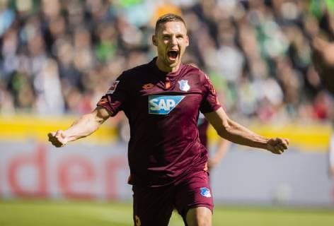 Mönchengladbach 04 05 2019 Goal celebration Pavel Kaderabek 1899 Borussia Mönchengladbach TSG 1899 Hoffenheim