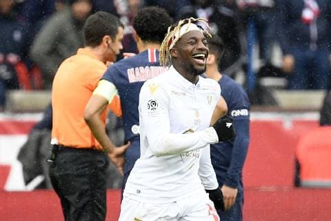 JOIE - 07 ALLAN SAINT MAXIMIN (NICE) FOOTBALL : Paris SG vs Nice - Ligue 1 Conforama - 04 05 2019 FEP Panoramic 