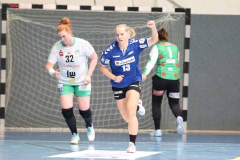 Angela Steenbakkers HSG Blomberg Lippe 13 cheers after scoring HSG Blomberg Lippe vs Frisch Auf Goeppingen 1 Womens Bundesliga 04 05 2019 HSG Blomberg Lippe vs Frisch Auf Goeppingen 1 Bundesliga Womens Bundesliga 04 05 2019 Blomberg Copyright: xEIBNER JanxStrohdiekx EP_JSK