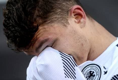 UEFA European Under-17 Championship Group D, Tallaght Stadium, Dublin 4 5 2019 Germany U17 U 17 vs Italy U17 Germany s Malik Tillman dejected after the game Malik Tillman dejected after the game 4 5 2019  Copyright: x©INPHO OisinxKeniryx inpho_01544998