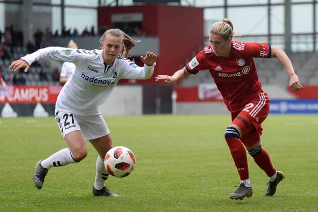 v li Klara Bühl Freiburg 21 Verena Schweers FC Bayern Munich FCB 22 in duel duel tackle dynamic action action 05 05 2019 Munich football alliance women Bundesliga FC Bayern Munich SC Freiburg DFB DFL REGULATIONS PROHIBIT ANY USE OF PHOTOGRAPHS AS IMAGE SEQUENCES AND OR QUASI VIDEO xslx