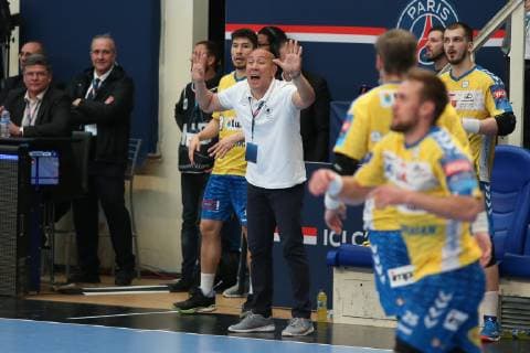 Talant Dujshebaev (Kielce) HANDBALL : VELUX EHF Champions League - Quart de finale retour - Paris Saint-Germain HB vs PGE Vive Kielce - 05 05 2019 KevinDomas Panoramic 
