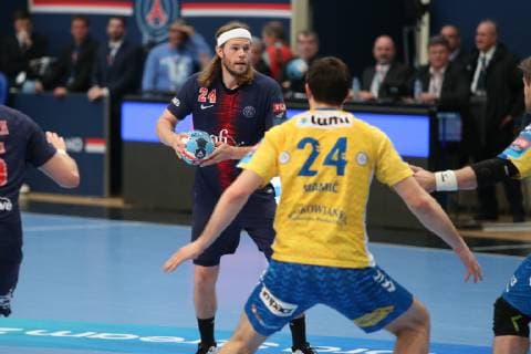Mikkel Hansen (Paris) HANDBALL : VELUX EHF Champions League - Quart de finale retour - Paris Saint-Germain HB vs PGE Vive Kielce - 05 05 2019 KevinDomas Panoramic 