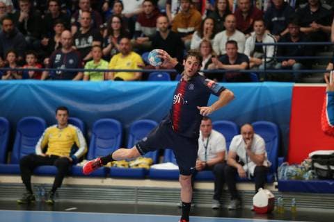 Uwe Gensheimer (Paris) HANDBALL : VELUX EHF Champions League - Quart de finale retour - Paris Saint-Germain HB vs PGE Vive Kielce - 05 05 2019 KevinDomas Panoramic 