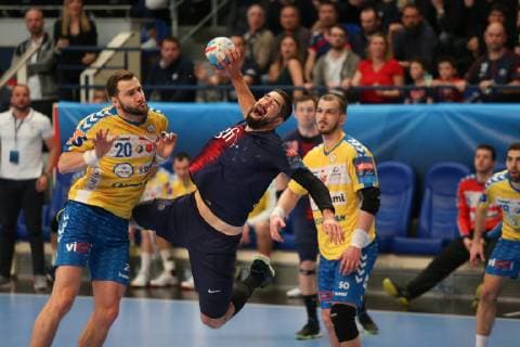 Nikola Karabatic (Paris) HANDBALL : VELUX EHF Champions League - Quart de finale retour - Paris Saint-Germain HB vs PGE Vive Kielce - 05 05 2019 KevinDomas Panoramic 