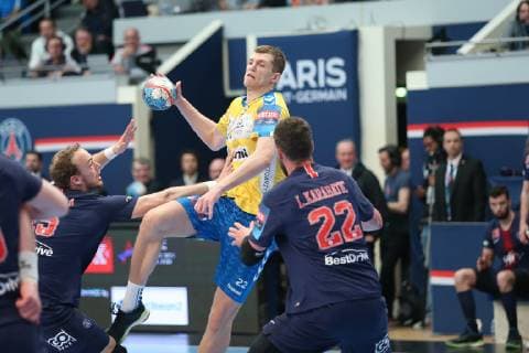 Arkadiusz Kulesh (Kielce) HANDBALL : VELUX EHF Champions League - Quart de finale retour - Paris Saint-Germain HB vs PGE Vive Kielce - 05 05 2019 KevinDomas Panoramic 