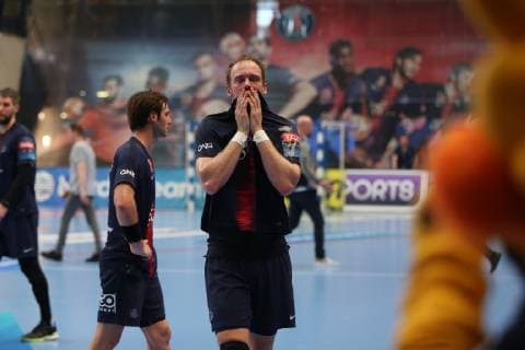 Henrik Toft Hansen (Paris) HANDBALL : VELUX EHF Champions League - Quart de finale retour - Paris Saint-Germain HB vs PGE Vive Kielce - 05 05 2019 KevinDomas Panoramic 