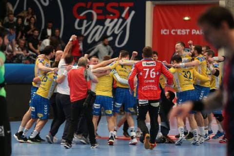 Kilce HANDBALL : VELUX EHF Champions League - Quart de finale retour - Paris Saint-Germain HB vs PGE Vive Kielce - 05 05 2019 KevinDomas Panoramic 