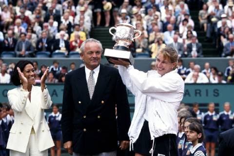 GRAF Steffi Stefanie GER Winner Womens Final with SANCHEZ VICARIO Arantxa Tennis Roland Garros Grand Slam 1996 in Paris on 08 June 1996 in Paris