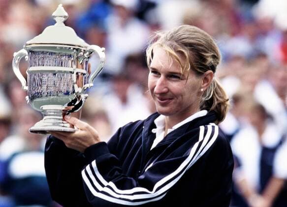 GRAF Stefanie Steffi GER Winner Womens Final against SELES Monika Tennis US Open New York 1995 on 9 September 1995 in New York