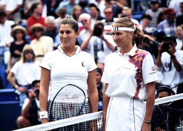 GRAF Stefanie Steffi GER Winner Womens Final against SELES Monika Tennis US Open New York 1995 on 9 September 1995 in New York