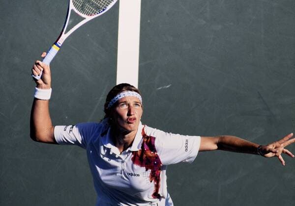 GRAF Stefanie Steffi GER Siegerin Frauen Finale gegen SELES Monika Tennis US Open New York 1995 am 9. September 1995 in New York *** GRAF Stefanie Steffi GER Winner Womens Final against SELES Monika Tennis US Open New York 1995 on 9 September 1995 in New York 