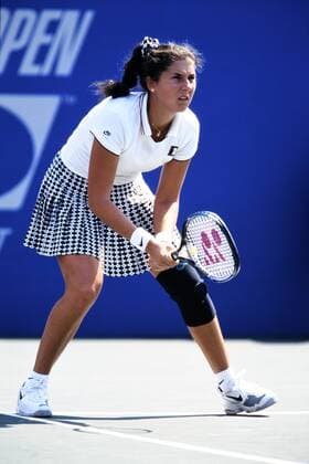 SELES Monica SRB Womens Final against GRAF Stefanie Tennis US Open New York 1995 on 9 September 1995 in New York