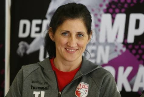 Stuttgart Handball OLYMP Final4 Press Conference Tanja Logvin Union Hall