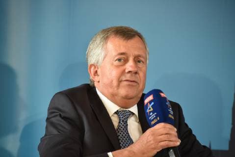 EHF President Michael Wiederer on 07 05 2019 in Cologne at the drawing of the semi-final opponents of the VELUX EHF Champions League FINAL4 2019 the season highlight of the European top handball which takes place on 01 and 02 June 2019 in Kökn