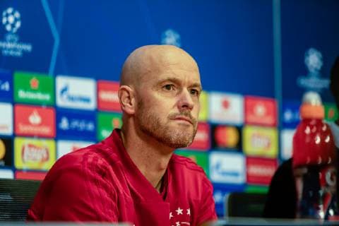Ajax Amsterdam press conference PK Pressekonferenz Erik ten Hag Trainer Coach during the Ajax Amsterdam Press Conference at Amsterdam Arena, Amsterdam Content Not Available For UK Newspapers Copyright: xSjoerdxTullenaarx FIL-13223-0004