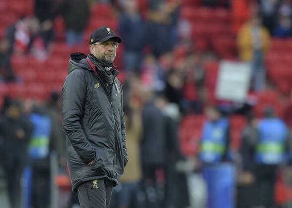 Liverpool United Kingdom 07 05 2019 UEFA Champions League 2018 19 Season Semifinals 2 Round FC Liverpool FC Barcelona Head coach Juergen Klopp Liverpool looks on DeFodi056