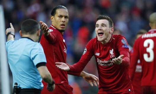 Football - 2018 2019 UEFA Champions League - Semi-Final, Second Leg: Liverpool (0) vs. Barcelona (3) Andy Robertson of Liverpool at Anfield. COLORSPORT LYNNE CAMERON 