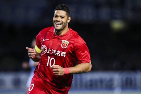 Brazilian football player Givanildo Vieira de Sousa, known as Hulk, of China s Shanghai SIPG celebrates after scoring against Japan s Kawasaki Frontale F.C. in the 5th round of group H match during the 2019 AFC Champions League in Kawasaki, Japan, 7 May 2019. Hulk produced a star turn at the Todoroki Athletics Stadium on Tuesday to help Shanghai SIPG to a 2-2 draw against Kawasaki Frontale in AFC Champions League Group H. Hulk double rescues Shanghai SIPG from Kawasaki Frontale defeat  scr188538