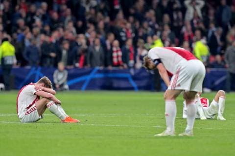 AMSTERDAM, 08-05-2019 Stadium Johan CruyffArena, Season 2018 2019 Champions League semi final second leg. Ajax defeated after the game Ajax - Tottenham Hotspur . Ajax - Tottenham Hotspur  x3350863x Copyright: