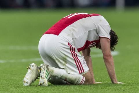 Daley Blind of Ajax during the UEFA Champions League semi final match Ajax Amsterdam and Tottenham Hotspur FC at the Johan Cruijff Arena on May 08, 2019 in Amsterdam, The Netherlands UEFA Champions League 2018 2019 xVIxVIxImagesx xGerritxvanxKeulenxIVx 14403584