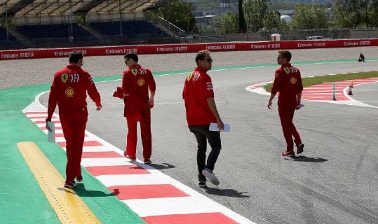 Barcelona Spain 09 05 2019 Formula 1 Formula 1 Spain Grand Prix Sebastian Vettel GER 5 Scuderia Ferrari Mission Winnow DeFodi506