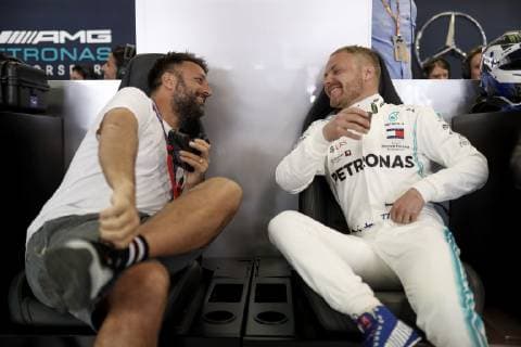 Motorsports: FIA Formula One World Championship WM Weltmeisterschaft 2019, Grand Prix of Spain, Paul Ripke (GER), 77 Valtteri Bottas (FIN, Mercedes AMG Petronas Motorsport), Barcelona Spain