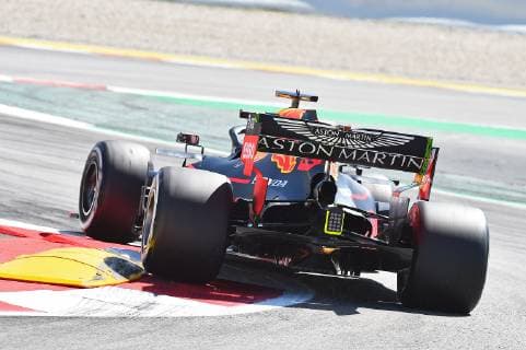 10 05 2019 xekx FIA Formula 1 Grand Prix of Spain 2019 Free Practice emspor Max Verstappen Aston Martin Red Bull Racing DFL DFB REGULATIONS PROHIBIT ANY USE OF PHOTOGRAPHS as IMAGE SEQUENCES and or QUASI VIDEO Barcelona eel-fotografie Eberhard Krieger