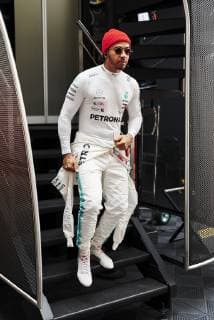 10th May 2019, Circuit de Barcelona-Catalunya, Barcelona, Spain; Formula One Grand Prix of Spain, Friday free practice; Lewis Hamilton of the Mercedes Team leaves the team hospitality for the garage for the free practice session 2  ActionPlus12132975 PabloxGuillen