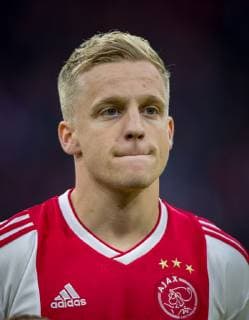 Donny van de Beek of Ajax during the UEFA Champions League Semi-Final 2nd leg match between Ajax and Tottenham Hotspur at Johan Cruyff Arena, ArenA Boulevard 1, 1101 AX Amsterdam, Netherlands on 8 May 2019. Copyright: xAndyxRowlandx PMI-2814