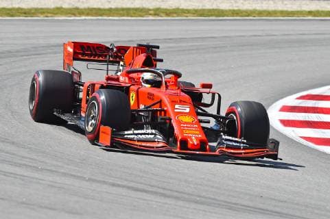 10 05 2019 xekx FIA Formula 1 Grand Prix of Spain 2019 Free Practice Emspor Sebastian Vettel Ferrari DFL DFB REGULATIONS PROHIBIT ANY USE OF PHOTOGRAPHS as IMAGE SEQUENCES and or QUASI VIDEO Barcelona eel-fotografie Eberhard Krieger