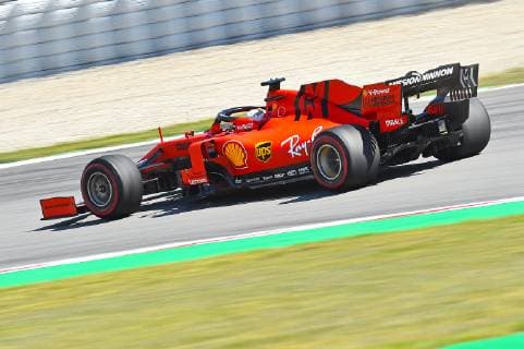 10 05 2019 xekx FIA Formula 1 Grand Prix of Spain 2019 Free Practice Emspor Sebastian Vettel Ferrari DFL DFB REGULATIONS PROHIBIT ANY USE OF PHOTOGRAPHS as IMAGE SEQUENCES and or QUASI VIDEO Barcelona eel-fotografie Eberhard Krieger