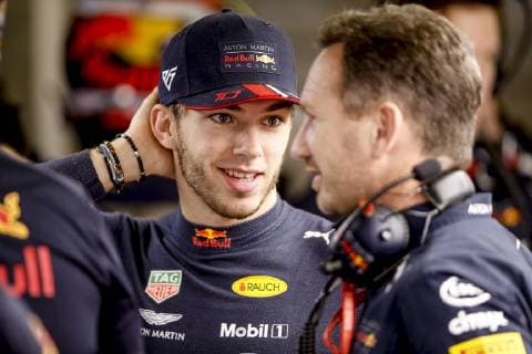 Motorsports: FIA Formula One World Championship WM Weltmeisterschaft 2019, Grand Prix of Spain, 10 Pierre Gasly (FRA, Aston Martin Red Bull Racing), Christian Horner (GBR, Aston Martin Red Bull Racing), Barcelona Spain
