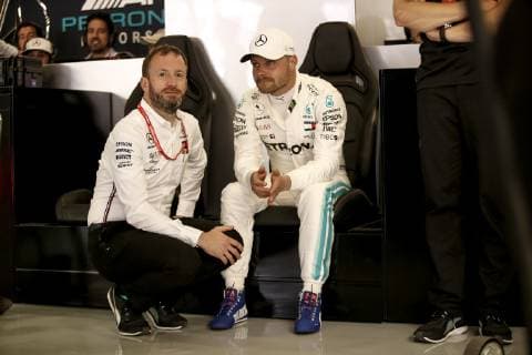 Motorsports: FIA Formula One World Championship WM Weltmeisterschaft 2019, Grand Prix of Spain, Bradley Lord (Mercedes AMG Petronas Motorsport), 77 Valtteri Bottas (FIN, Mercedes AMG Petronas Motorsport), Barcelona Spain