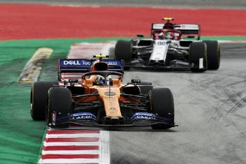 11th May 2019, Circuit de Barcelona-Catalunya, Barcelona, Spain; Formula One Grand Prix of Spain, qualification; Lando Norris of the Mclaren Team followed by Antonio Giovinazzi of the Alfa Romeo Team during the free practice 3  ActionPlus12133418 PabloxGuillen