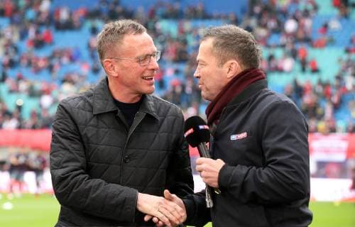 coach Ralf Rangnick Sky television expert Lothar Matthäus sports football football first 1 Bundesliga season 2018 2019 11 05 2019 RB Leipzig RBL vs FC Bayern Munich FCB DFL regulations prohibit any use of photographs as image sequences and or quasi video