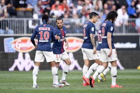 JOIE - 13 DANI ALVES (PSG) FOOTBALL : Angers vs Paris SG - Ligue 1 Conforama - 11 05 2019 AnthonyBIBARD FEP Panoramic 