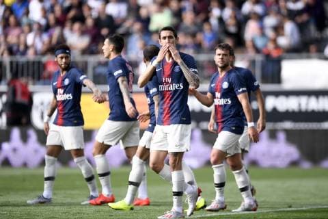 JOIE - 11 ANGEL DI MARIA (PSG) FOOTBALL : Angers vs Paris SG - Ligue 1 Conforama - 11 05 2019 AnthonyBIBARD FEP Panoramic 