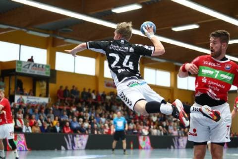 Goalscoring by Christopher Rix Hamburg TV Huettenberg vs HSV Hamburg Handball 2 Bundesliga 11 05 2019 TV Huettenberg vs HSV Hamburg Handball 2 Bundesliga 11 05 2019 Huettenberg Copyright: xEIBNER RenexWeissx EP_RWS