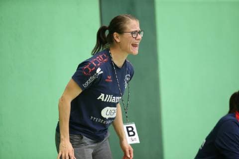 Lisa Gebhard Coach SG H2Ku Herrenberg TSV North Harrislee vs SG H2Ku Herrenberg Handball 2 Bundesliga Women 11 05 19 Harrislee Copyright: xEIBNER Mario_Kobergx EP_eer