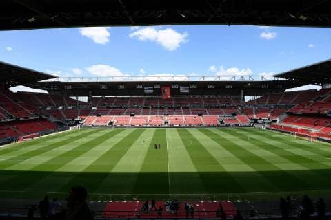 ILLUSTRATION - TRIBUNES FOOTBALL : Rennes vs Guingamp - Ligue 1 Conforama - 12 05 2019 FEP Panoramic 