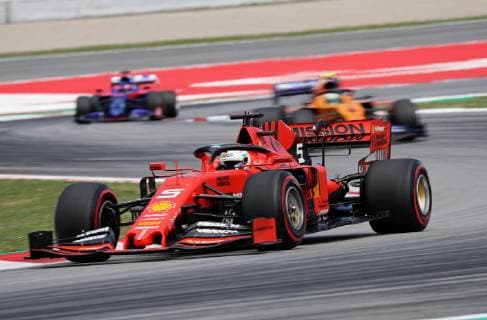 May 11, 2019 - Barcelona, Catalonia, Spain - Ferrari of Sebastian Vettel during the qualifying of the GP Spain Formula 1, on 11th May 2019, Barcelona, Spain. F1 Grand Prix of Spain - Qualifying  - ZUMAn230 20190511_zaa_n230_1262 Copyright: xJoanxVallsx