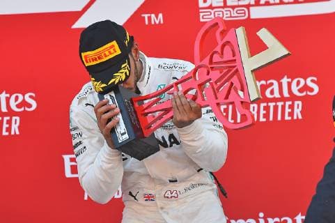 12 05 2019 xekx FIA Formula 1 Grand Prix of Spain 2019 Race emspor winner 1 place Lewis Hamilton Mercedes AMG Petronas DFL DFB REGULATIONS PROHIBIT ANY USE OF PHOTOGRAPHS as IMAGE SEQUENCES and or QUASI VIDEO Barcelona eel-fotografie Eberhard Krieger